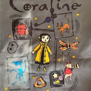 Coraline Inspired Graphic Crewneck Sweatshirt XXL